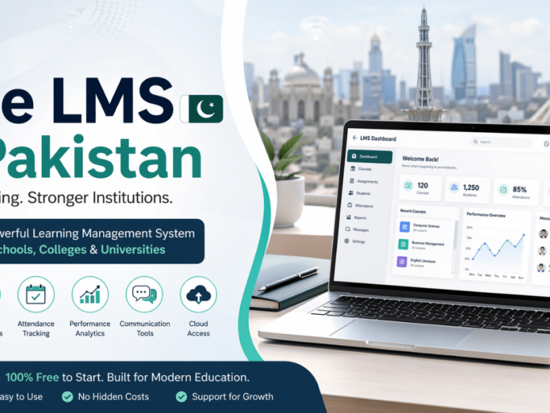 Free LMS in Pakistan for Schools, Colleges and Universities