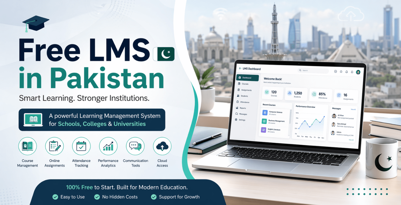 Free LMS in Pakistan for Schools, Colleges and Universities