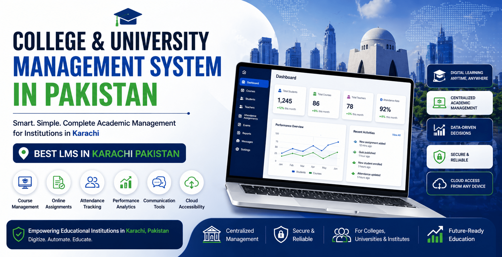 Best LMS in Karachi Pakistan for Colleges & Universities