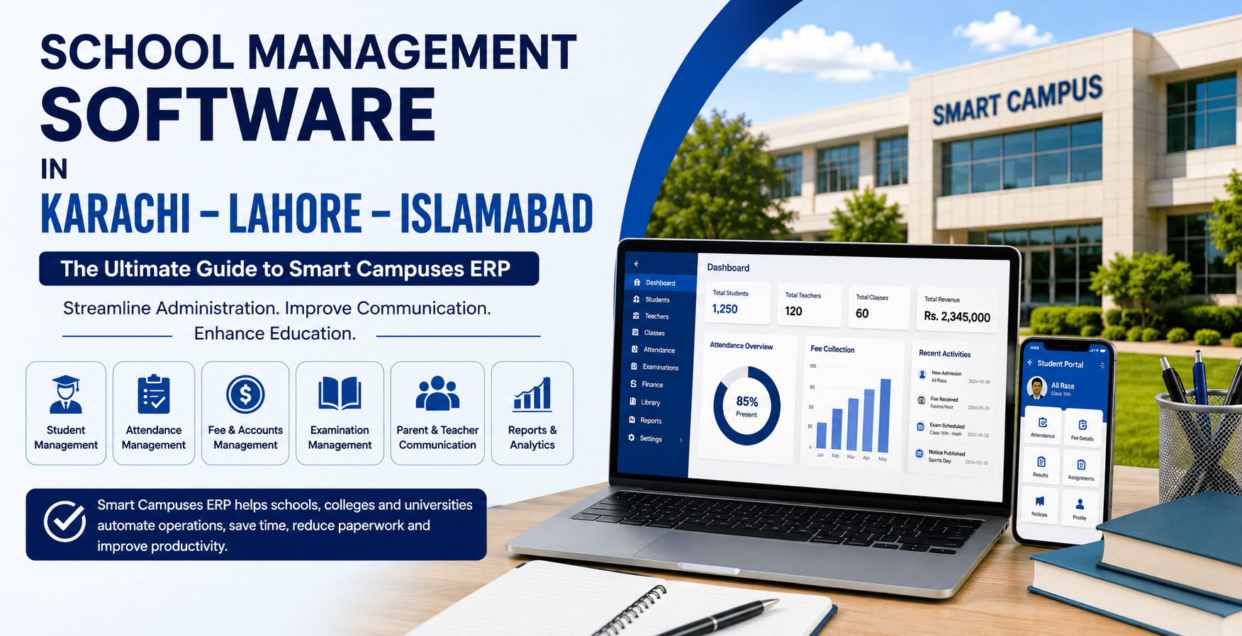 School Management Software in Karachi-Lahore-Islamabad | Smart Campuses ERP
