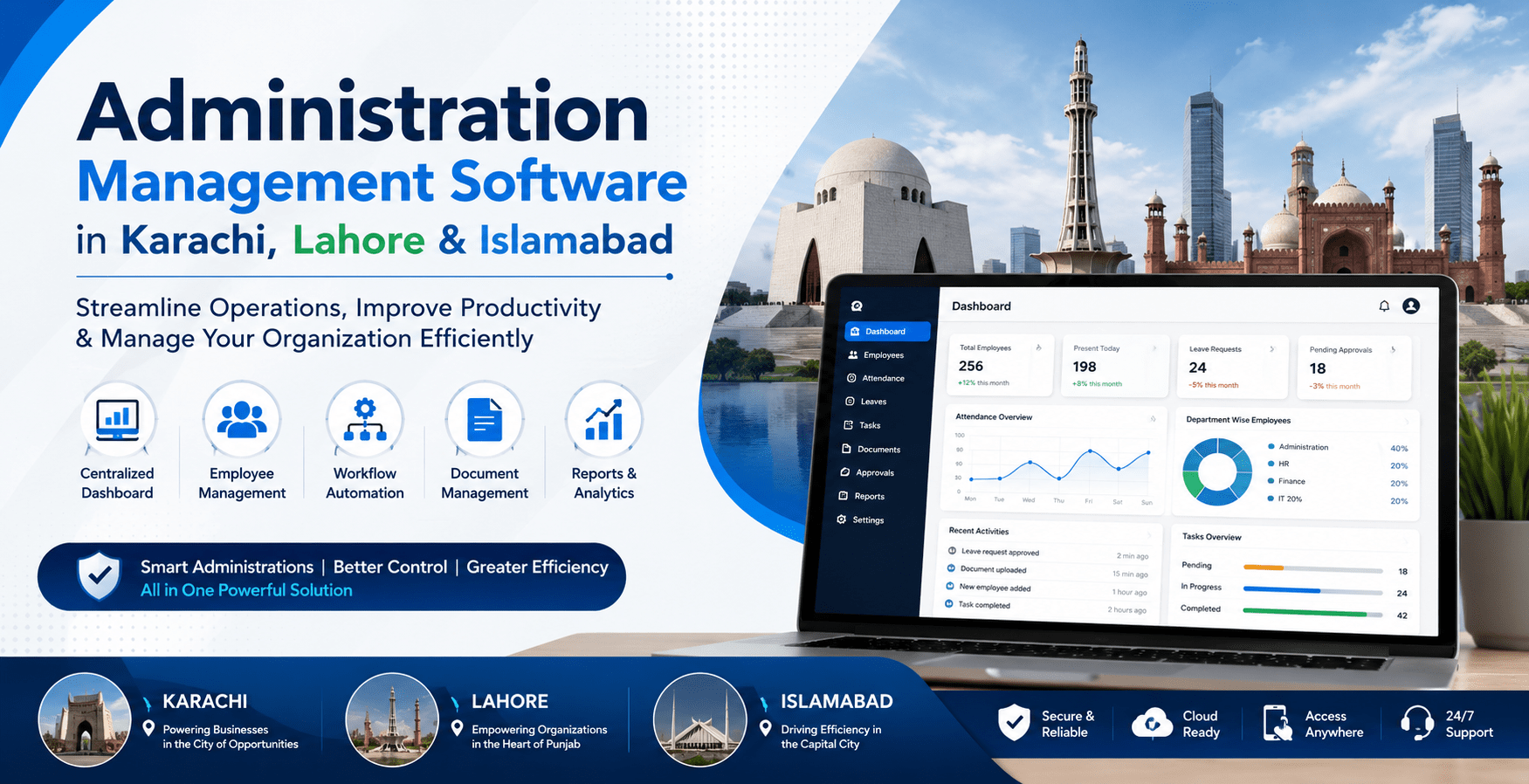 Administration Management Software in Karachi, Lahore & Islamabad